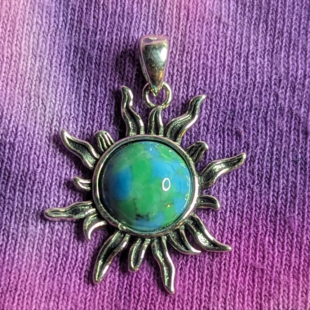 Silver Sun pendant